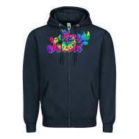 Navy straight back to school Zipper Hoodie - JahusDesignShop