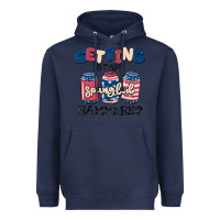 Navy getting star spangled hammered Heavyweight Hoodie - MaliasSmallBusiness