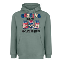 Sage getting star spangled hammered Heavyweight Hoodie - MaliasSmallBusiness