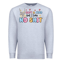Heather Grey soft and kind but i take no shit Premium Sweatshirt - MaliasSmallBusiness