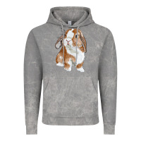 Cloud Rock Cute Bunny Vintage Hoodie - RanaPortraitStore