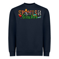 Navy spanish teacher Heavyweight Sweatshirt - Zillion Design Studio