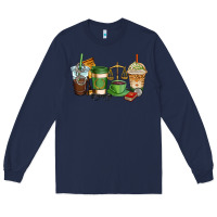 Navy lawyer coffee cups Long Sleeve Tee - AdoDesignShop