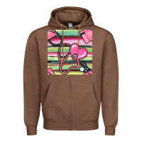 Chestnut Nurse Stethoscope Seamless Pattern Zipper Hoodie - BundleAndBundleShop