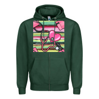 Sports Green Nurse Stethoscope Seamless Pattern Zipper Hoodie - BundleAndBundleShop