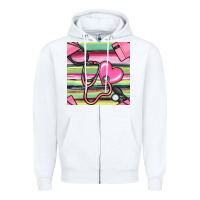 White Nurse Stethoscope Seamless Pattern Zipper Hoodie - BundleAndBundleShop