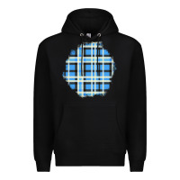 Black Winter Tartan Patch Premium Hoodie - BundleAndBundleShop