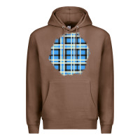 Chestnut Winter Tartan Patch Premium Hoodie - BundleAndBundleShop