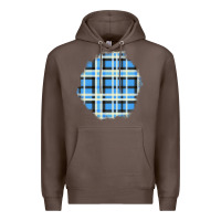 Coffee Winter Tartan Patch Premium Hoodie - BundleAndBundleShop