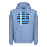 Colony Blue Winter Tartan Patch Premium Hoodie - BundleAndBundleShop
