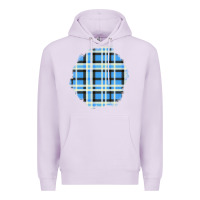 Lilac Winter Tartan Patch Premium Hoodie - BundleAndBundleShop
