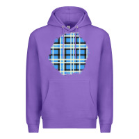 Purple Winter Tartan Patch Premium Hoodie - BundleAndBundleShop