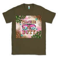 Army Green teacher of duty summer break Classic Tee - AdoDesignShop