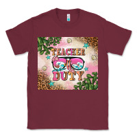 Burgundy teacher of duty summer break Classic Tee - AdoDesignShop