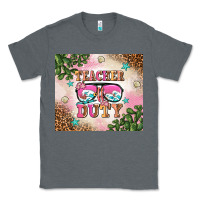 Charcoal Heather teacher of duty summer break Classic Tee - AdoDesignShop