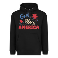 Black god bless america Heavyweight Hoodie - MaliasSmallBusiness