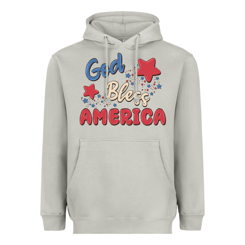 God Bless America Heavyweight Hoodie by MaliasSmallBusiness | Teevron