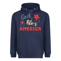 Navy god bless america Heavyweight Hoodie - MaliasSmallBusiness
