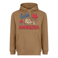 Toasted Coconut god bless america Heavyweight Hoodie - MaliasSmallBusiness