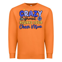 Carrot crazy proud always loud cheer mom Premium Sweatshirt - MaliasSmallBusiness