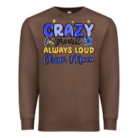 Chestnut crazy proud always loud cheer mom Premium Sweatshirt - MaliasSmallBusiness