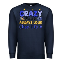 Navy crazy proud always loud cheer mom Premium Sweatshirt - MaliasSmallBusiness