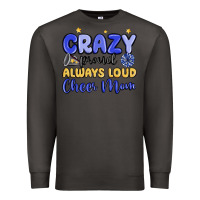 Smoke crazy proud always loud cheer mom Premium Sweatshirt - MaliasSmallBusiness