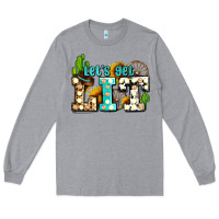 Heather Grey western lets get lit ado Long Sleeve Tee - AdoDesignShop