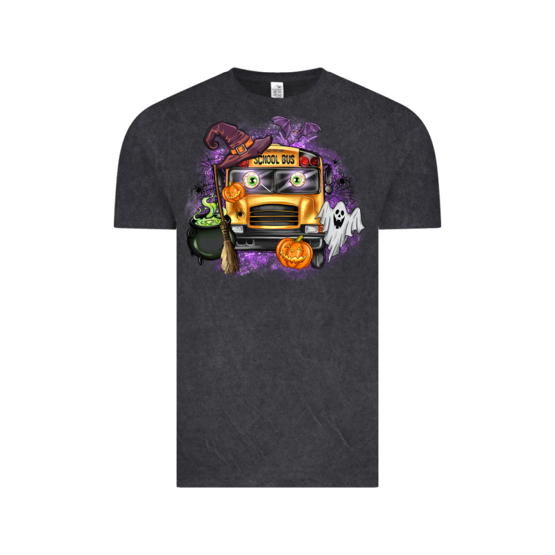 Halloween School Bus Vintage Tee by texasbilliewilder | Teevron