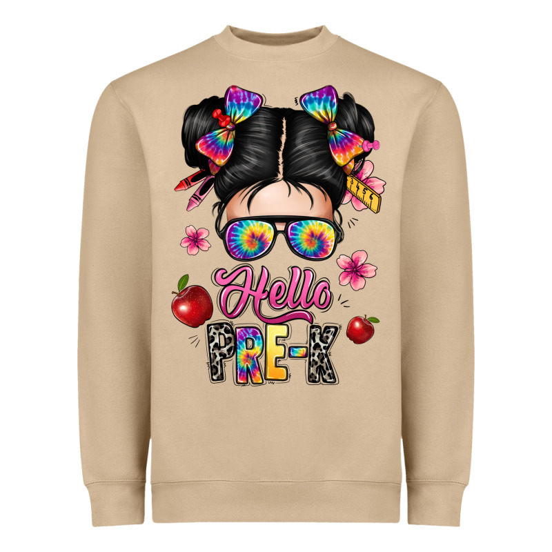 Hello Pre K Heavyweight Sweatshirt by texasbilliewilder | Teevron
