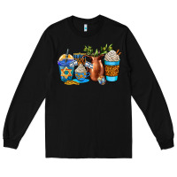 Black hannukah coffee cups Long Sleeve Tee - AdoDesignShop