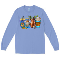 Colony Blue hannukah coffee cups Long Sleeve Tee - AdoDesignShop