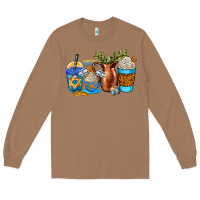 Toasted Coconut hannukah coffee cups Long Sleeve Tee - AdoDesignShop