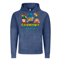 Vintage Denim support squad pride gnomies Vintage Hoodie - texasbilliewilder