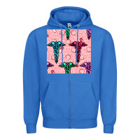 Medicine Seamless Pattern Zipper Hoodie | Teevron