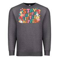 Charcoal Heather stay trippy little hippie Premium Sweatshirt - MaliasSmallBusiness