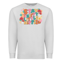 Dove Grey stay trippy little hippie Premium Sweatshirt - MaliasSmallBusiness