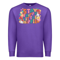Purple stay trippy little hippie Premium Sweatshirt - MaliasSmallBusiness