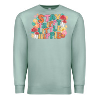Seafoam stay trippy little hippie Premium Sweatshirt - MaliasSmallBusiness