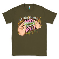Army Green all the pretty girls roll like this Classic Tee - JahusDesignShop