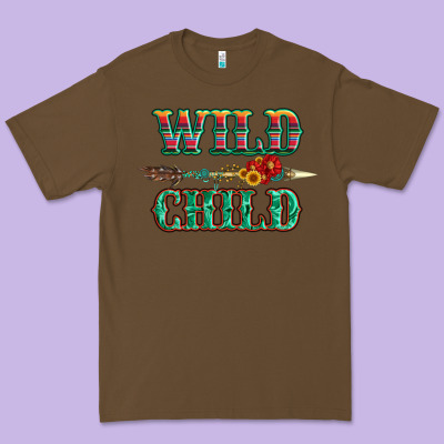 Wild Chıld Serape Sunflower And Gemstone With Arrow Premium Tee Designed By Artiststas