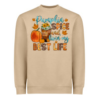 Mushroom pumpkin spice and livin  my best life Heavyweight Sweatshirt - Zillion Design Studio