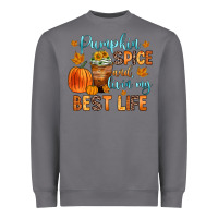 Storm pumpkin spice and livin  my best life Heavyweight Sweatshirt - Zillion Design Studio