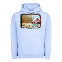 Pigment Grape Ice Christmas Barn Tractor Snow Urban Hoodie - Bettercallsaul
