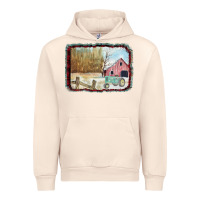 Sandshell Christmas Barn Tractor Snow Urban Hoodie - Bettercallsaul