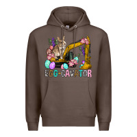 Coffee Egg Cavator Easter Premium Hoodie - BundleAndBundleShop