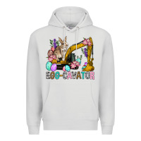 Dove Grey Egg Cavator Easter Premium Hoodie - BundleAndBundleShop