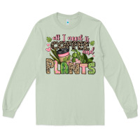 Matcha all i need is coffee and plants Long Sleeve Tee - JahusDesignShop