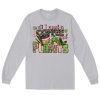 Moon Dust all i need is coffee and plants Long Sleeve Tee - JahusDesignShop