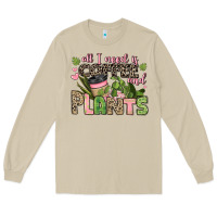 Mushroom all i need is coffee and plants Long Sleeve Tee - JahusDesignShop